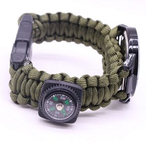 8 Paracord Projects You Must Know 14 paracord bracelet with watch face and gps attached